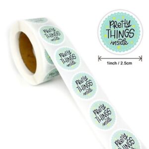 Bundle of 2 Rolls of Pretty Things Inside Thank You Stickers